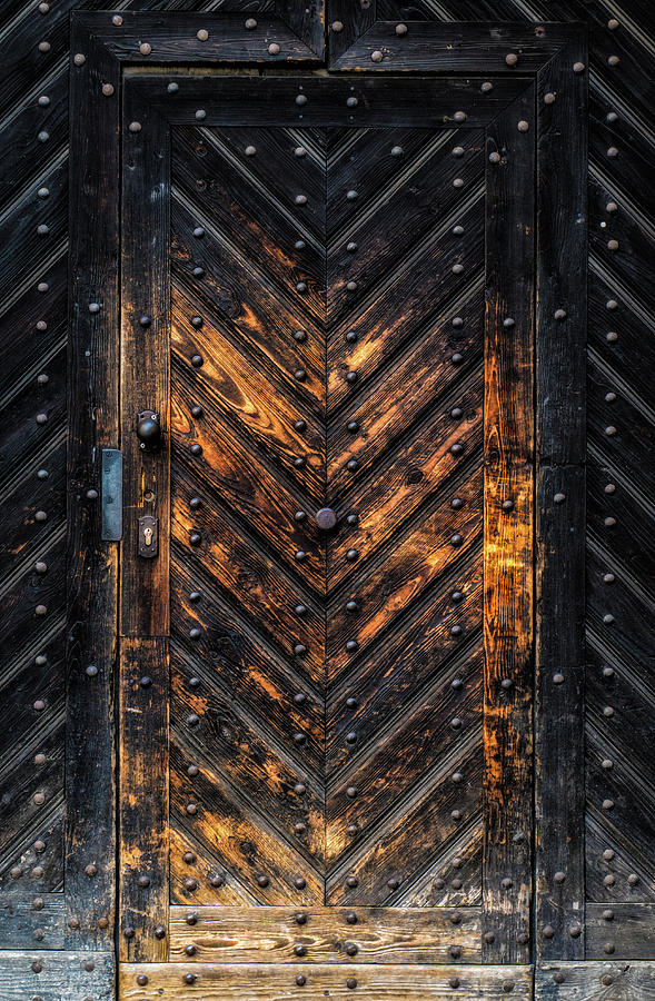 Old Door black and brown Photograph by Matthias Hauser