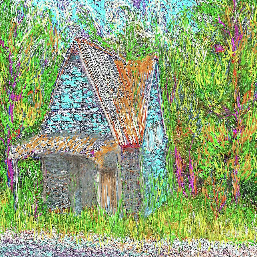 Old Down South Shack Painting by Hidden Mountain