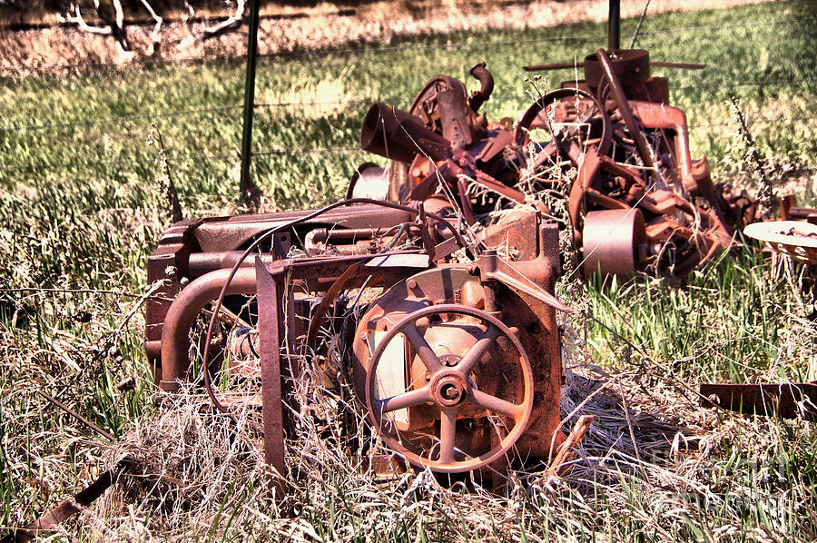 Old Engines Rusting Slow Photograph