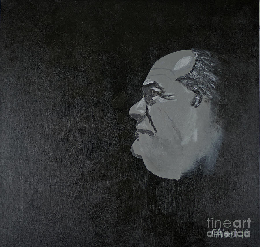 Self-portrait, old fart Painting by Escudra Art - Pixels