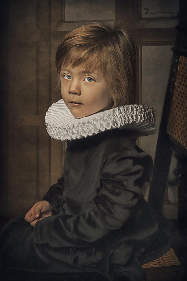 Old Fashion Little Boy Photograph by Carola Kayen-mouthaan