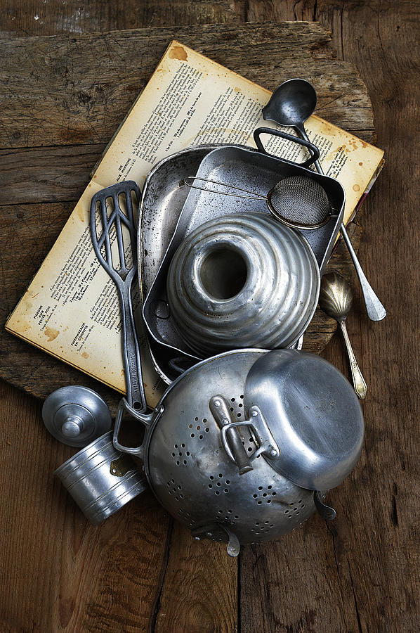 Old-fashioned Cooking Implements Photograph by Keroudan