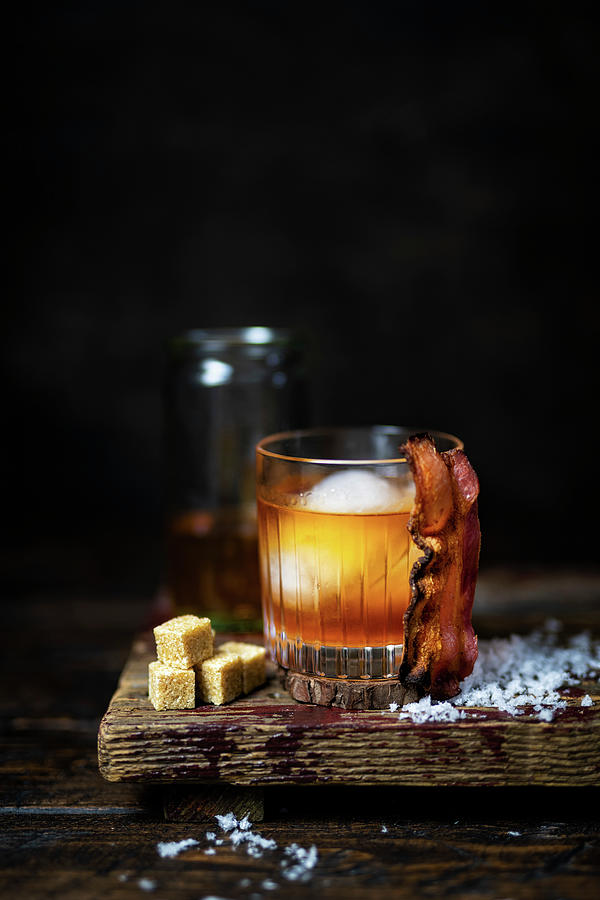Old Fashioned whiskey Cocktail Photograph by Lucy Parissi