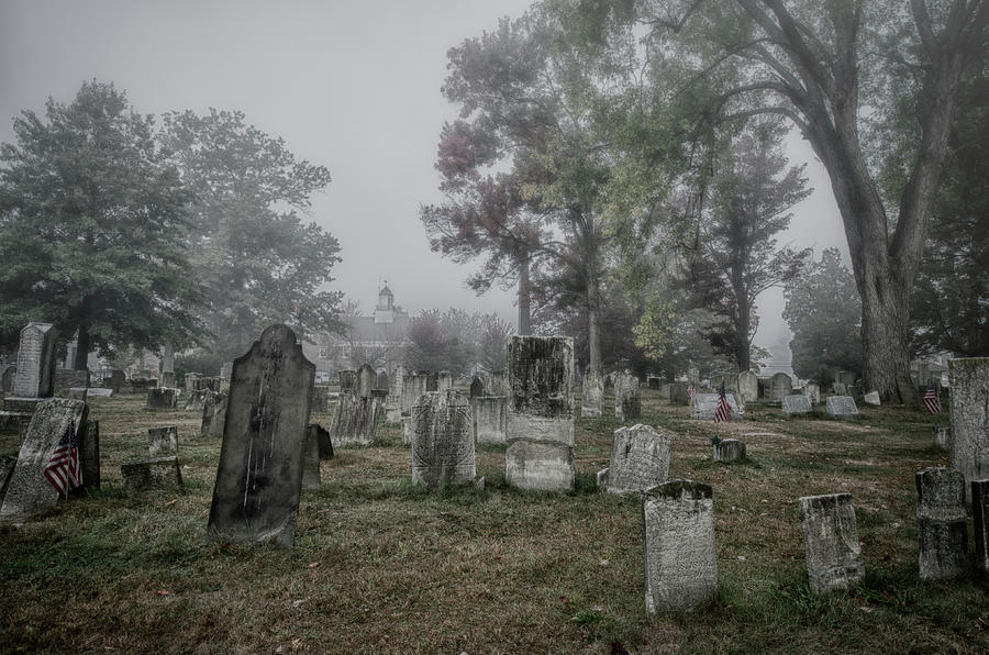 Old Foggy Cemetery Photograph by Crystal Wightman