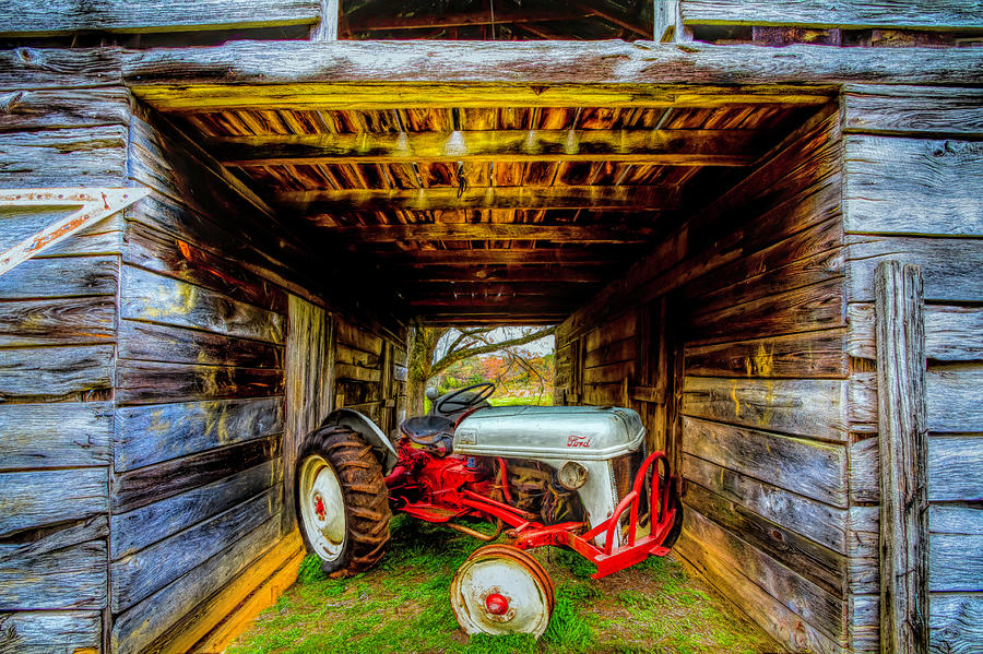 Old Ford Waiting in the Barn  Photograph by Debra and Dave Vanderlaan