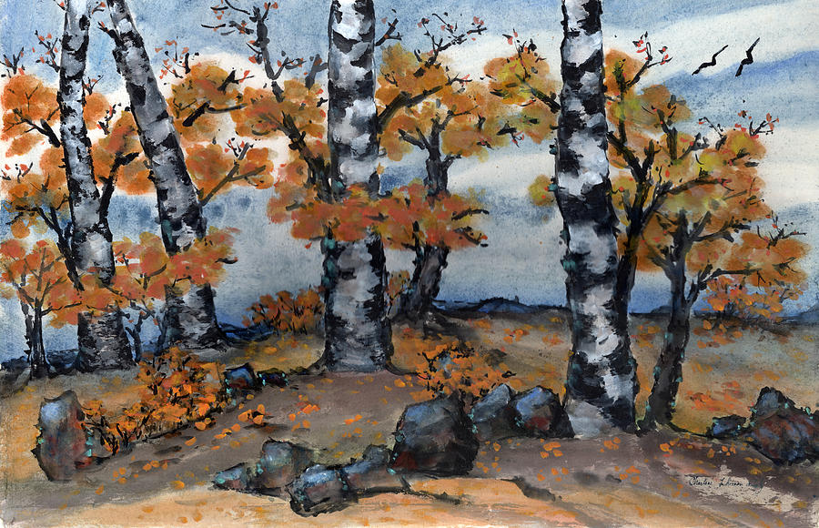 Old Forest Painting by Charlene Fuhrman-Schulz