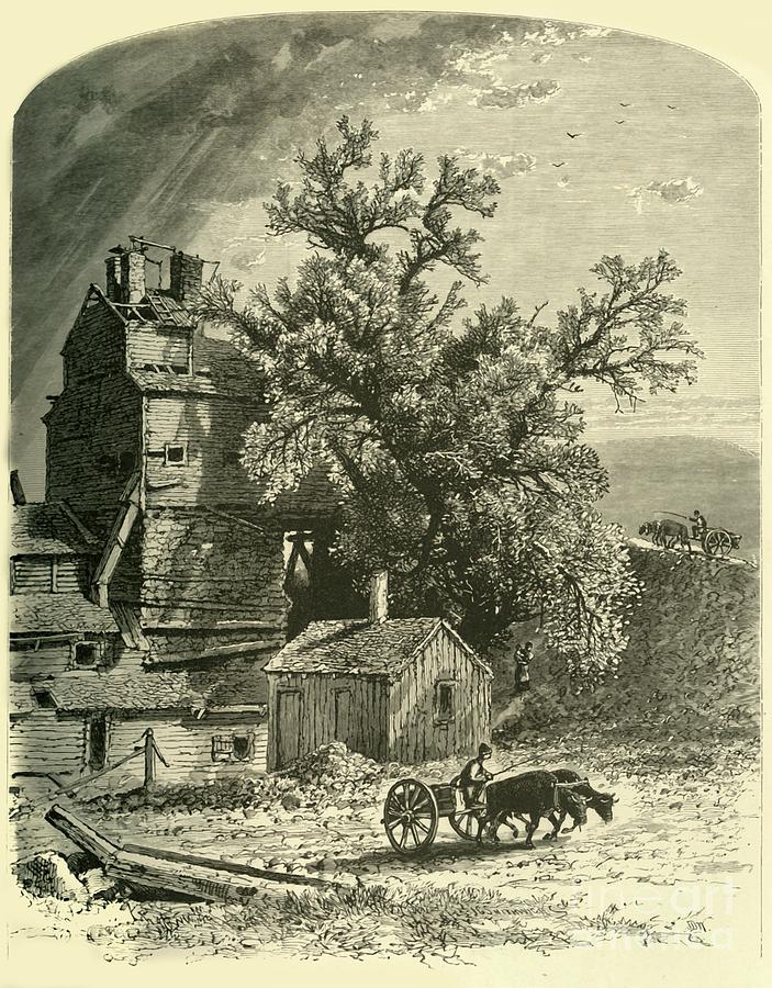 Old Furnace Drawing by Print Collector