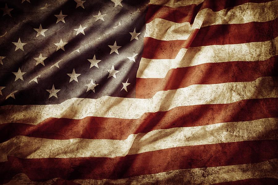 Old Glory - American Flag Digital Art by Landofthefree America