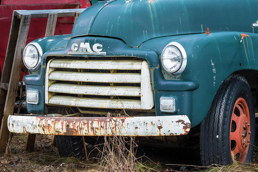 Transportation Photograph - Old Gmc Truck by Brenda Petrella Photography Llc