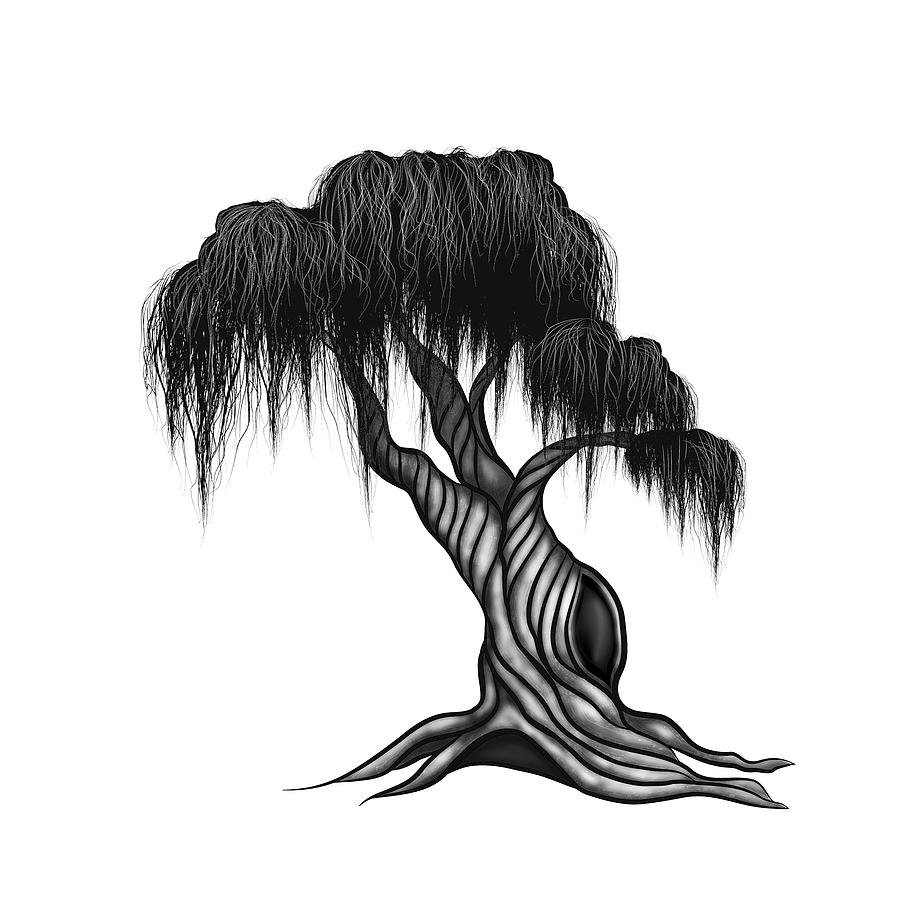 Old Gnarly Tree Digital Art by Serena King