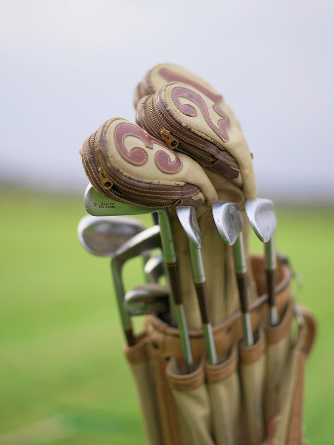 Old Golf Clubs In A Golf Bag, Sweden Photograph by Johner Images