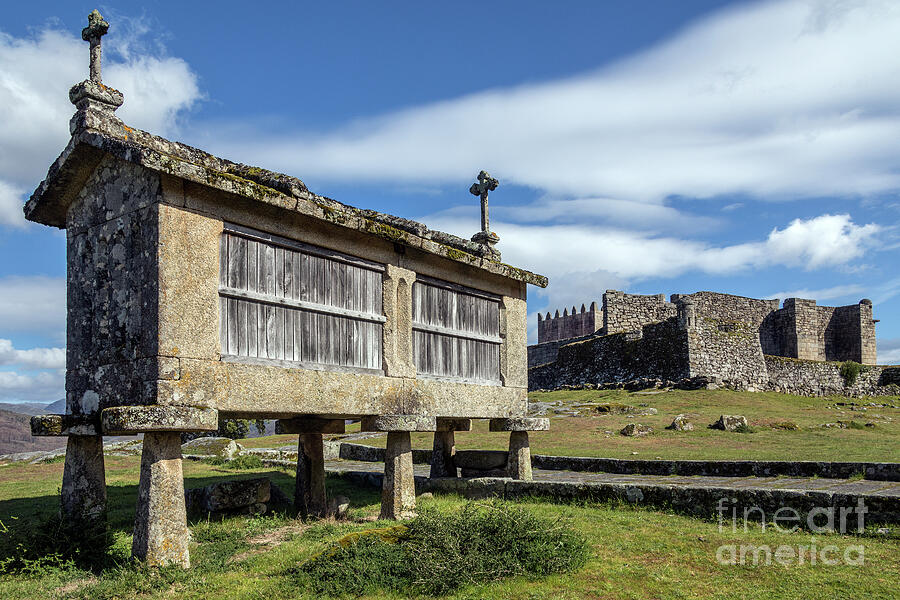 Old Granary In Front Of Castle Photograph by Steve Allen/science Photo Library Old Granary In Front Of Castle Photograph by Steve Allen/science Photo Library