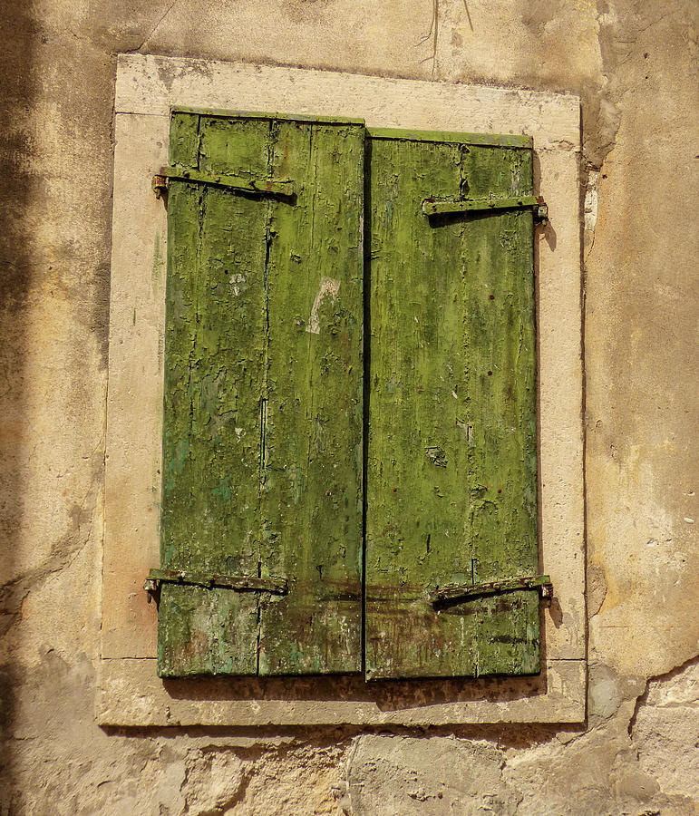 Old Green Window Photograph by Lisa Crawford | Fine Art America