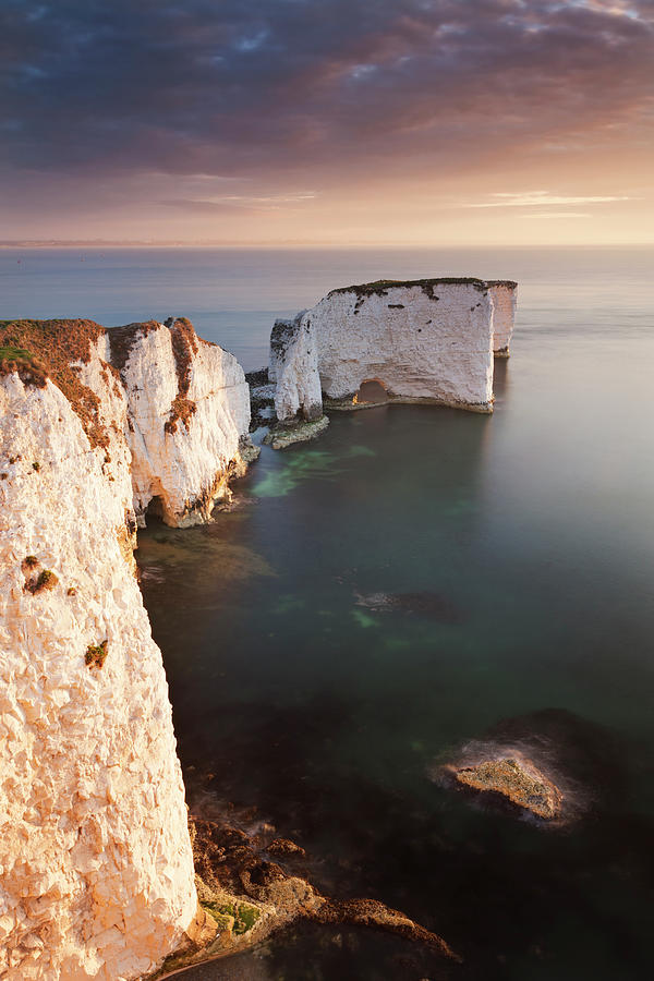 Old Harry Rocks At Sunrise, Studland by Adam Burton / Robertharding