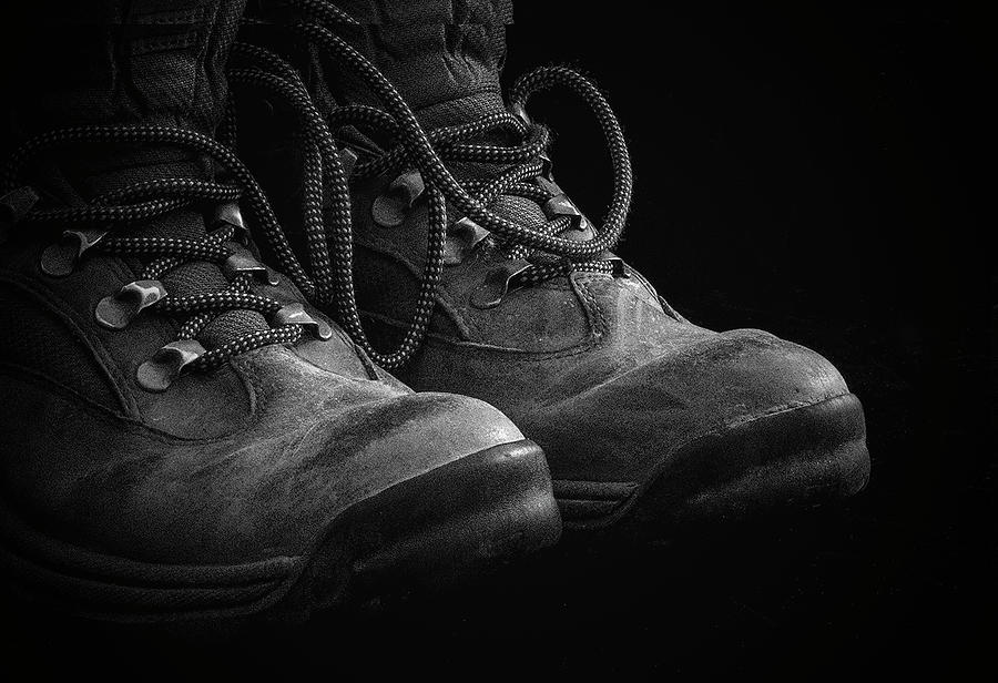 Old hiking boots Photograph by Victoria Martin - Fine Art America