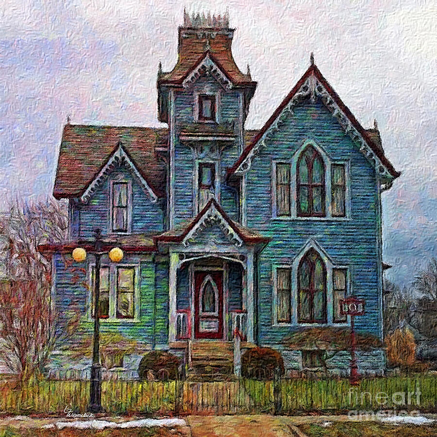 This Old House 1 Painting By Linda Weinstock Fine Art America   Old House 1 Linda Weinstock 