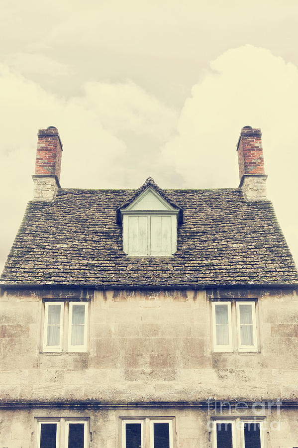 Old House With Tall Chimneys Against Sky  Photograph by Ethiriel Photography