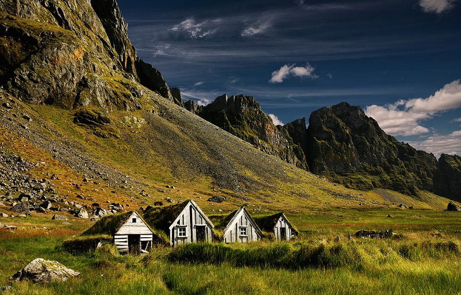 Landscape Photograph - Old Icelandic Farm II by orsteinn H. Ingibergsson