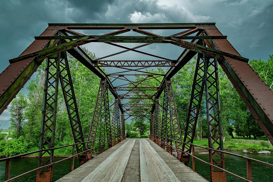 Old Iron Bridge Photograph by Marcy Wielfaert