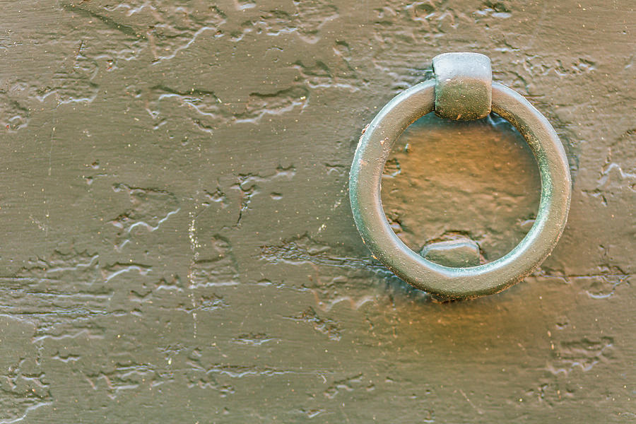 Old iron ring in a brick wall Photograph by Vivida Photo PC