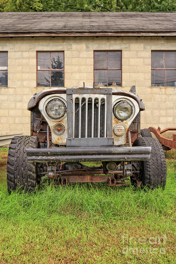 Vintage Photograph - Old Jeep 4x4 by Edward Fielding