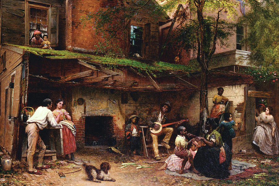 Old Kentucky Home, African American Life in the South Painting by Eastman Johnson