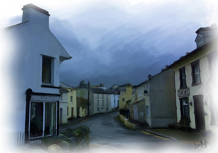 Old Laxey village 1 by Digital Painting Old Laxey village 1 by Digital Painting