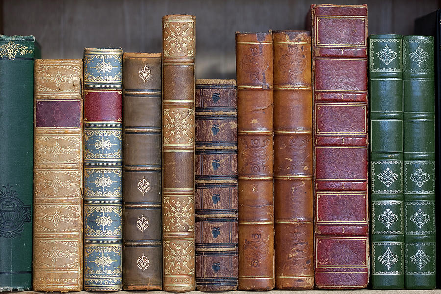 Old Leather Bound Books Photograph by Andrew howe