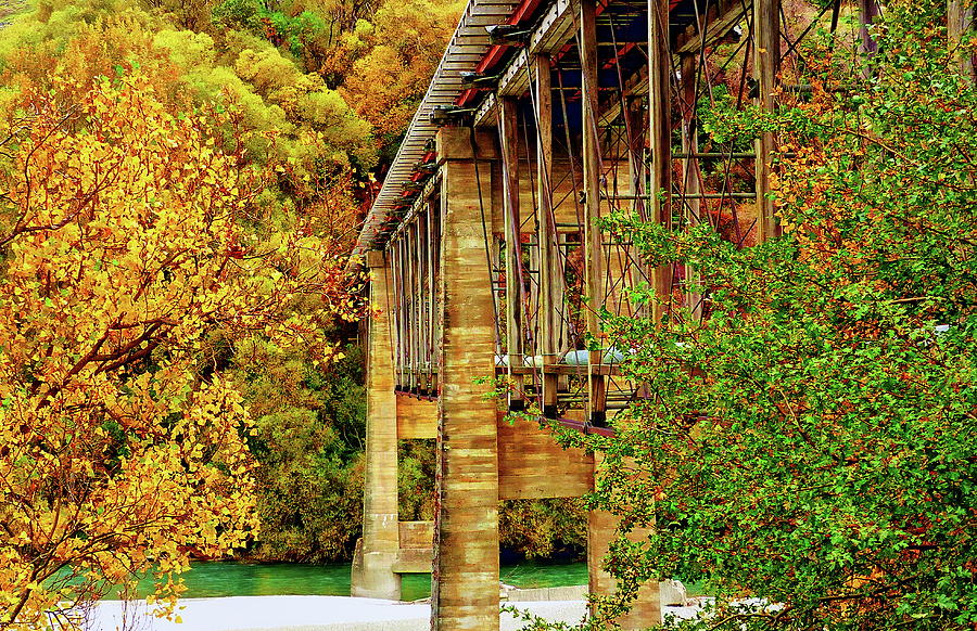 Old Lower Shotover Bridge by Anthony Dezenzio Old Lower Shotover Bridge by Anthony Dezenzio