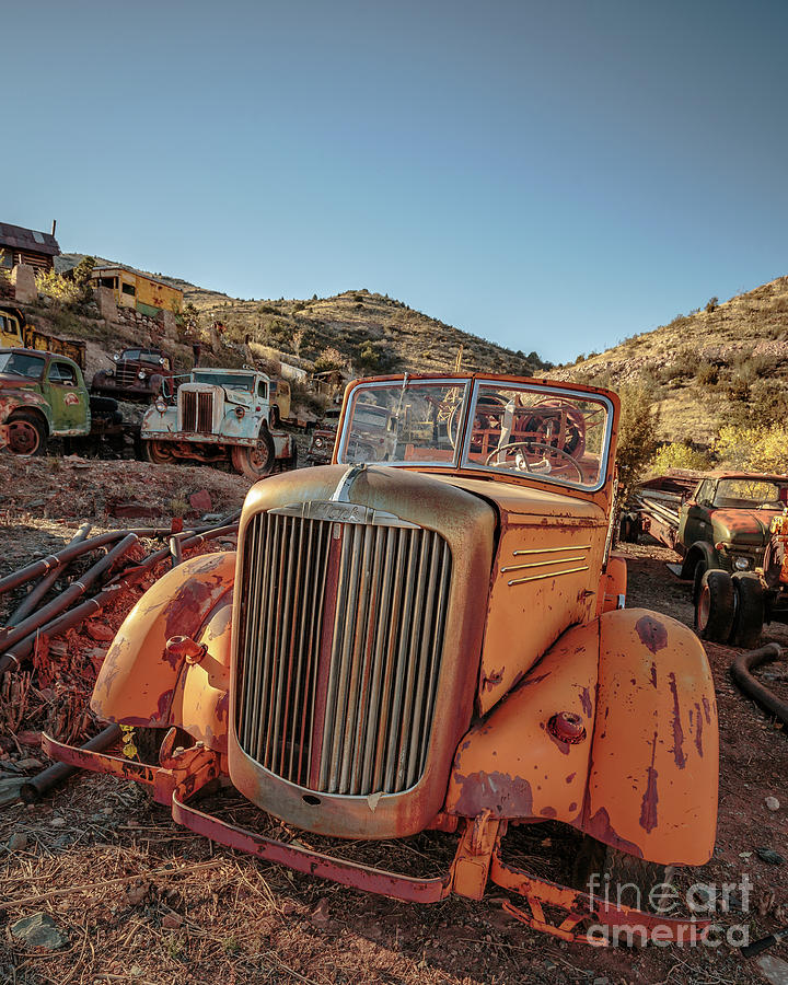 Old Mack Fire Engine Abandoned in Arizona Photograph by Edward Fielding