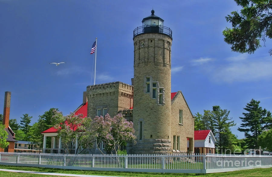 Old Mackinac Point Lighthouse Photograph by Joan Bertucci