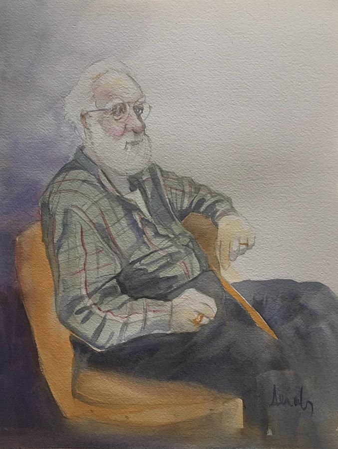 Old Man Painting by Scott Serafy