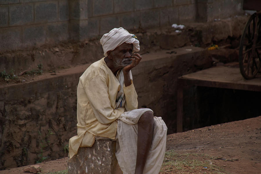 Play with old man on the road