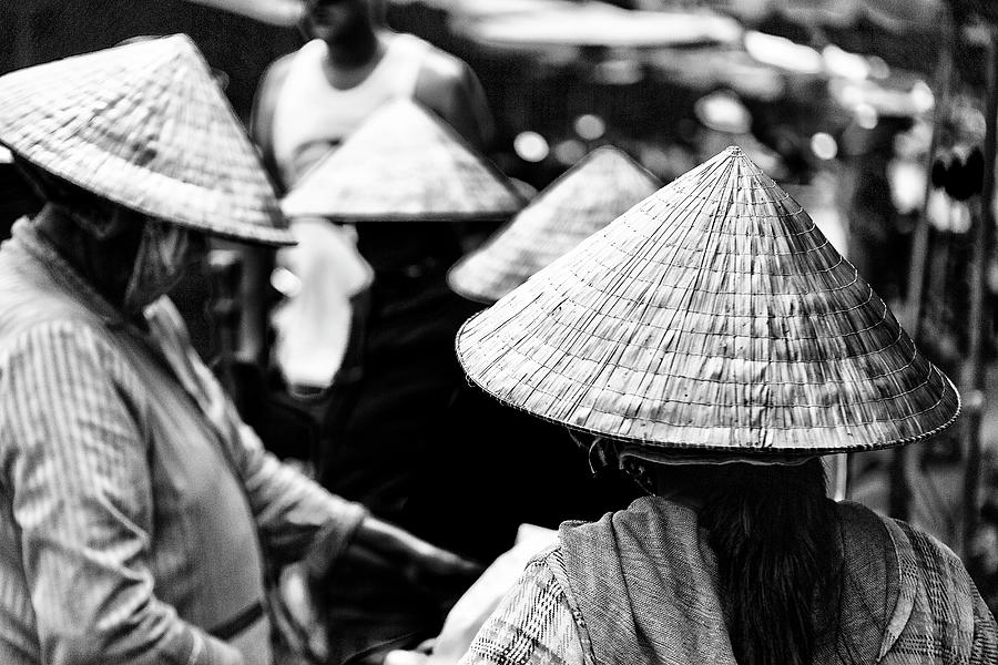 Black And White Digital Art - Old Market, Hoi An, Vietnam by Paolo Giocoso