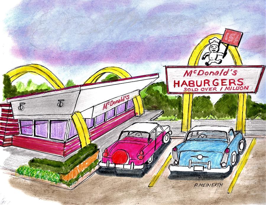 Old Mcdonalds Fast Food Drawing