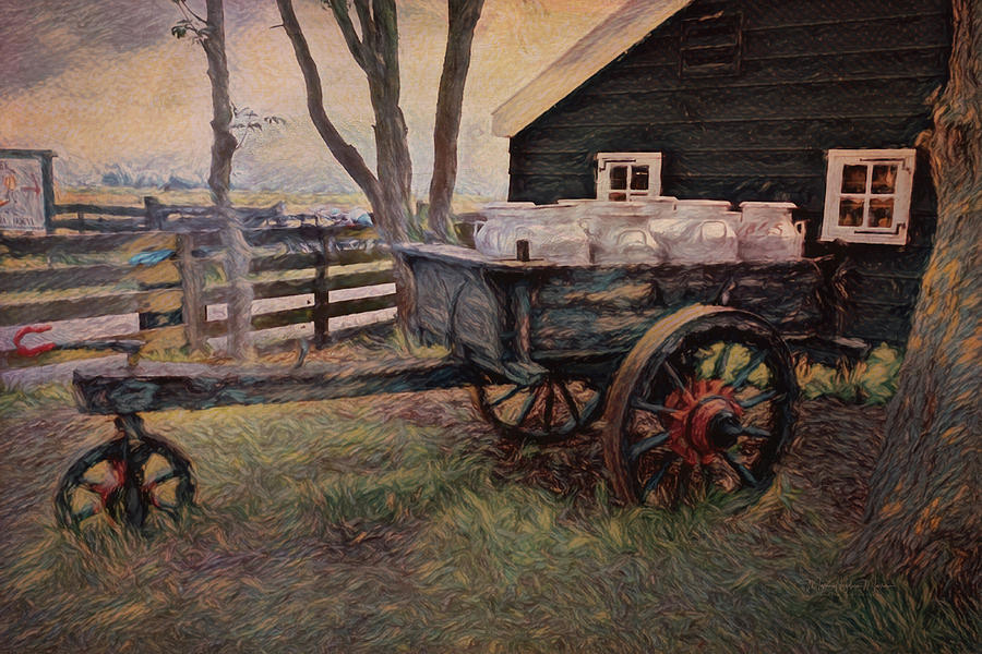 Old Milk Wagon Photograph by Maria Angelica Maira