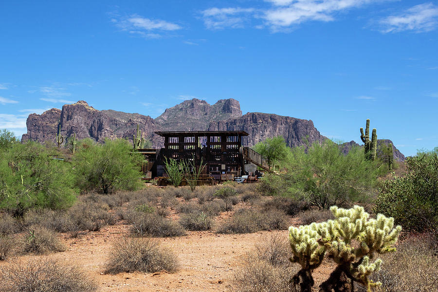 Old Mill and Superstition Mountains by Amy Sorvillo Old Mill and Superstition Mountains by Amy Sorvillo