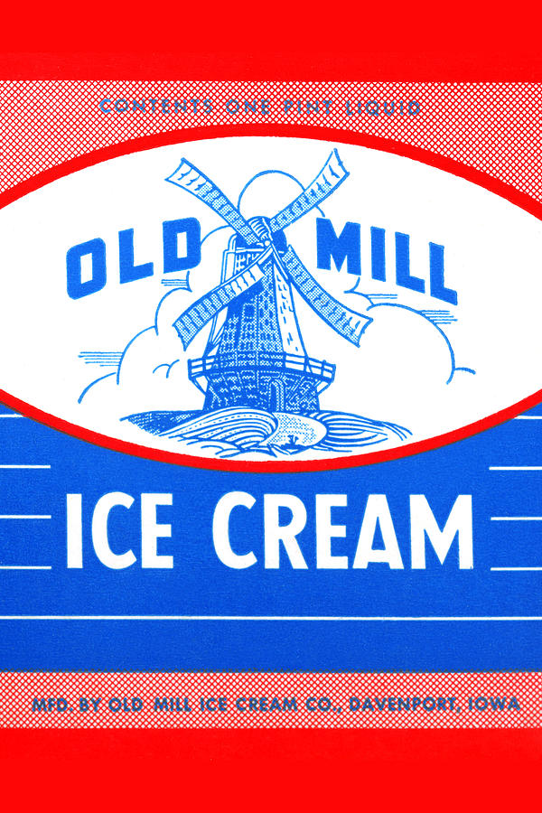 Old Mill Ice Cream Painting by Unknown