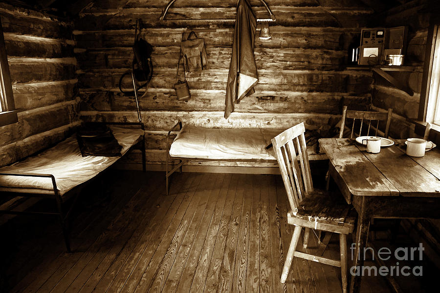 Old Mining Cabin Photograph by Elaine Manley