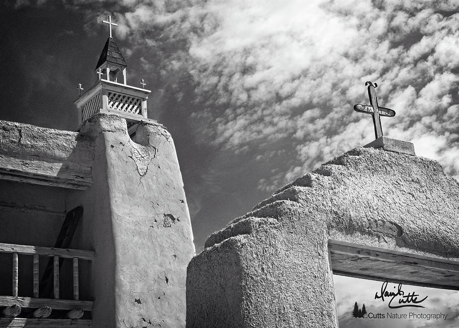 Adobe Photograph - Old Mission Crosses by David Cutts Adobe Photograph - Old Mission Crosses by David Cutts