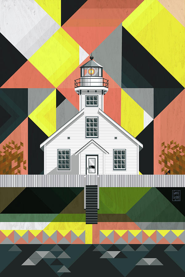 OLD MISSION POINT Lighthouse Digital Art by Garth Glazier