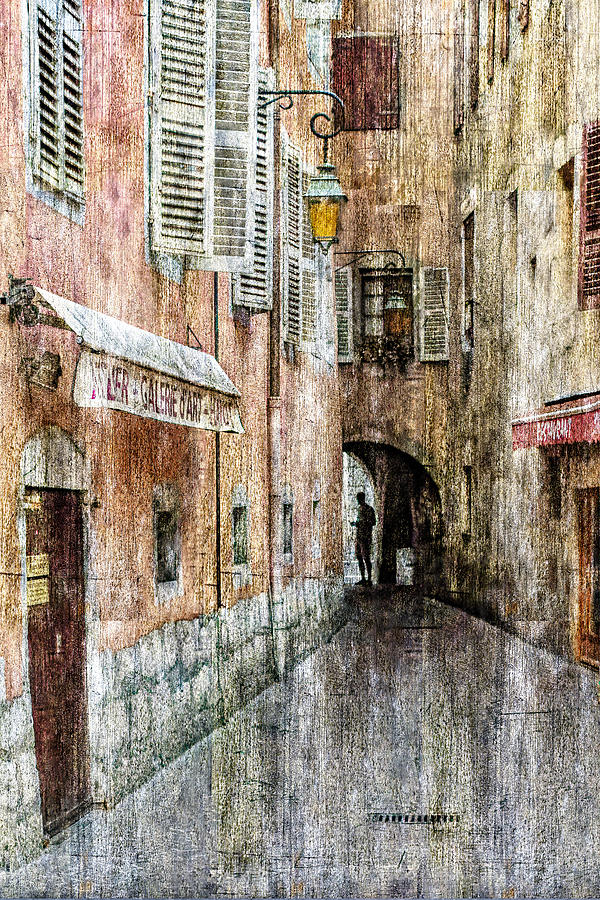 Annecy Photograph - Old Narrow Street by Isabelle Dupont