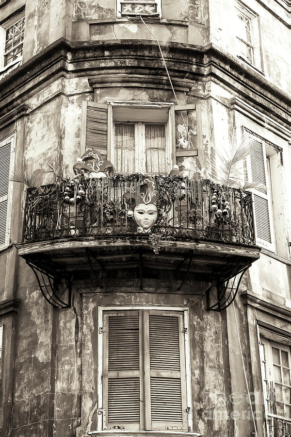 Old Orleans Balcony in the French Quarter Photograph by John Rizzuto