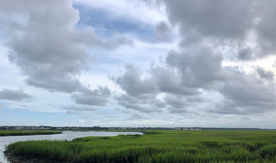 Old Oyster Factory Marsh View Photograph by Dennis Schmidt