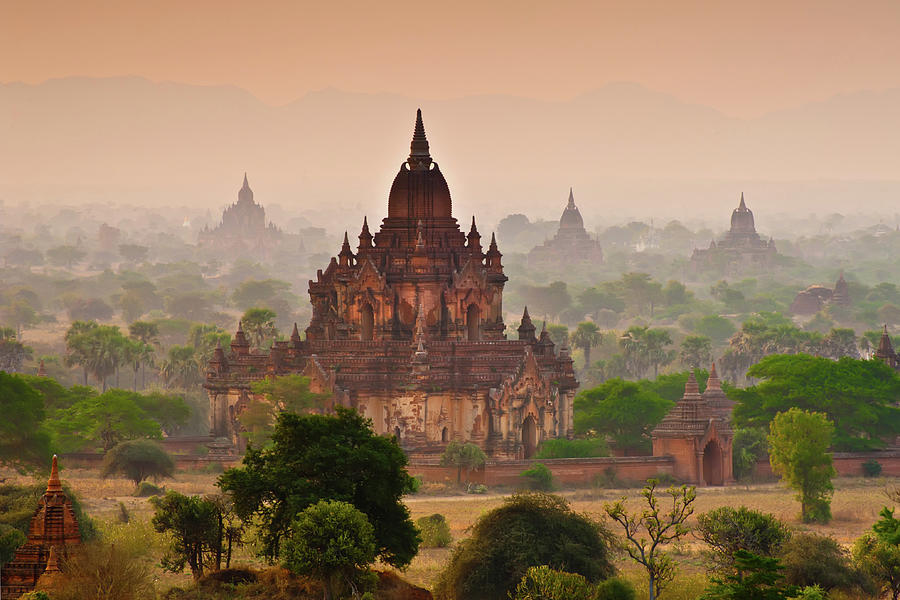 Old Pagodas In Bagan Photograph by Www.tonnaja.com