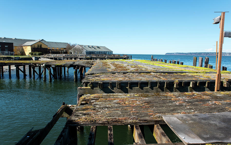 Old Pier at Semiahmoo Photograph by Tom Cochran