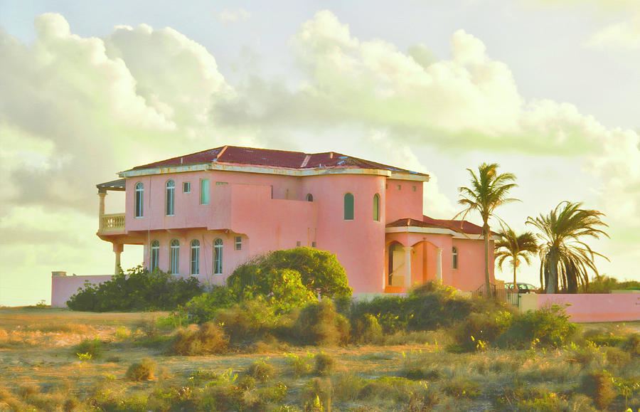 Old Pink Villa in the Tropics Photograph by Ola Allen