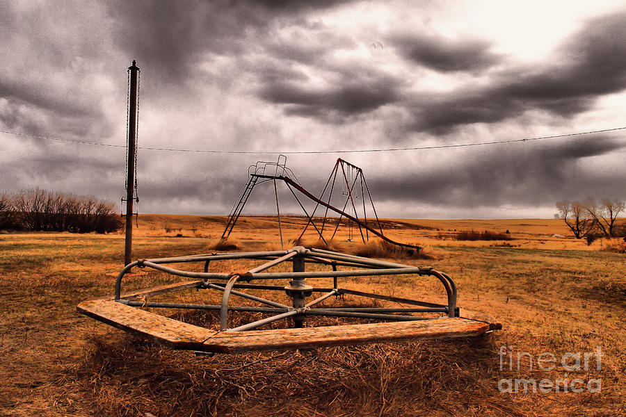 Farm Photograph - Old playground  by Jeff Swan