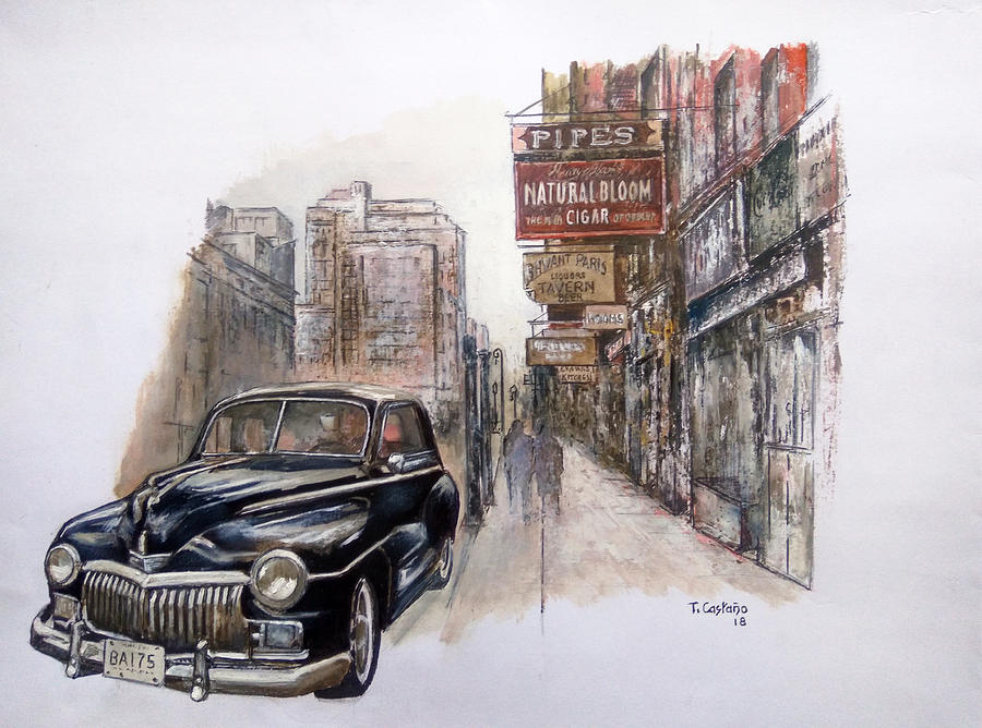 Old Plymouth Painting by Tomas Castano