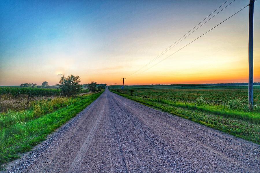 Old Road Sunset Photograph by Kyle Mock | Fine Art America